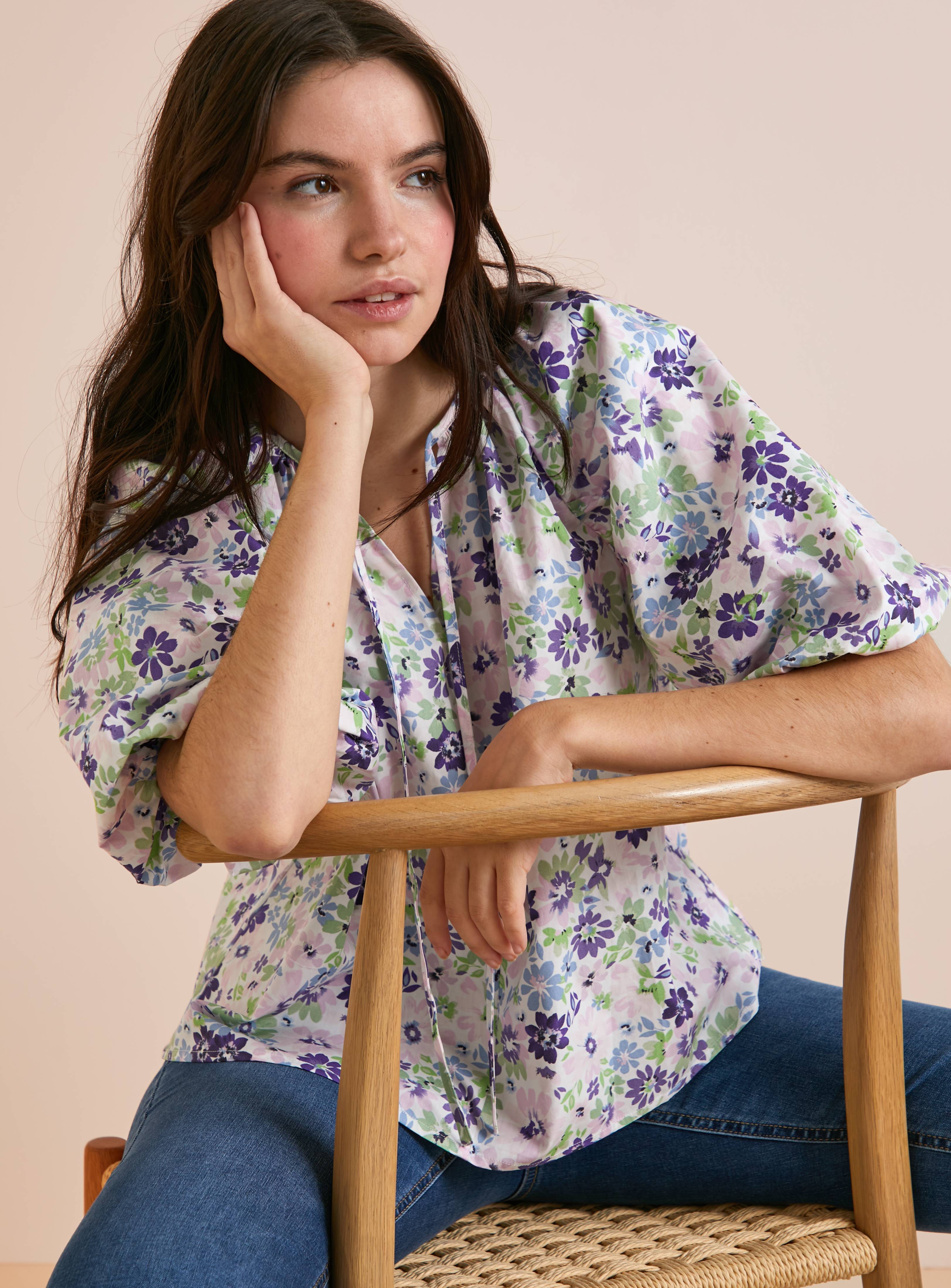 Everbelle Floral Bloom Poplin Blouse 18 - Image 1